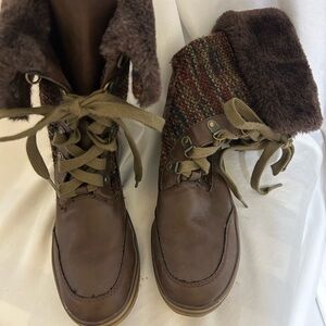 Rocket Dog Brown Combat & Moto Boots